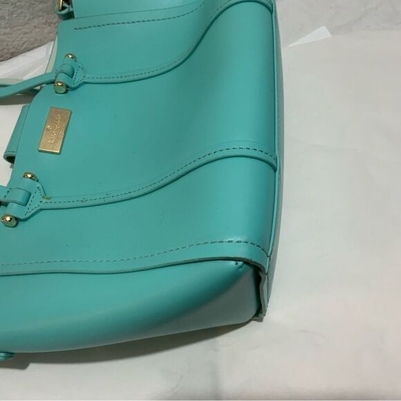 Kate spade light blue handbag tote shoulder bag - Picture 9 of 12